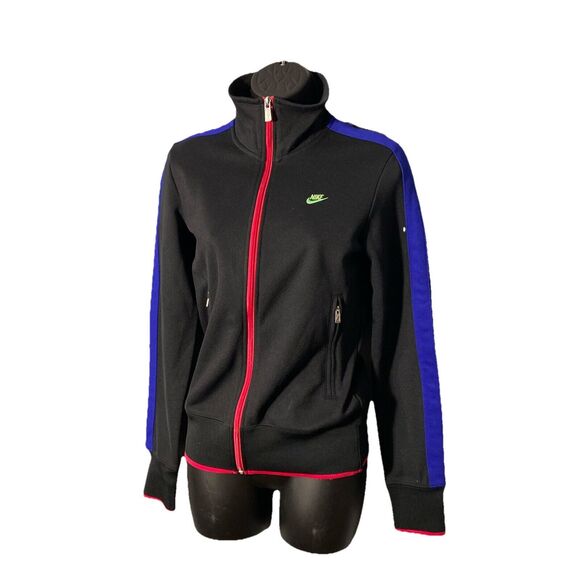 Nike Women's Yoga Jacket Small Performance Workout Black‎ Red Purple - Picture 1 of 7
